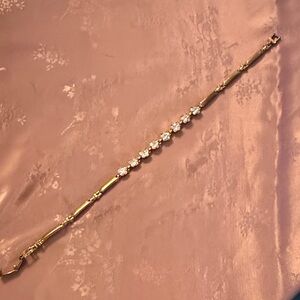 Sterling vermeil CZ bracelet